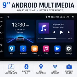 9" Universal | T133 | 4GB+64GB IPS Wireless CarPlay Stereo