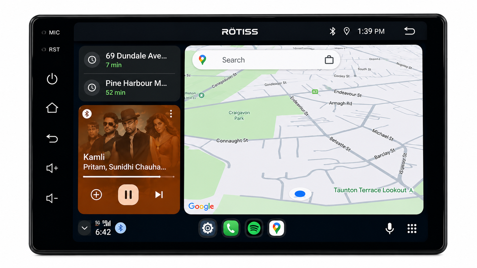 9" Universal | Rotiss | 2GB+32GB WiFi Quad-Core Wireless CarPlay Stereo - Image 2