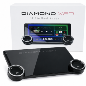 10.1" Universal | Diamond X80 | 2GB+32GB WiFi Dual Knob Wireless CarPlay Stereo