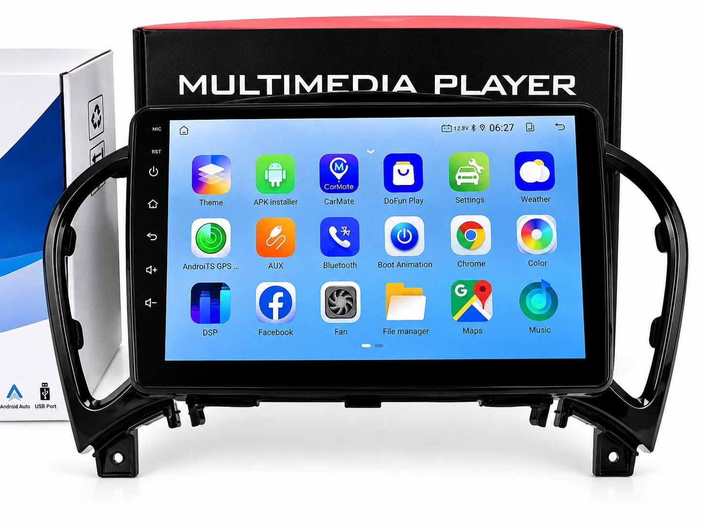 9-Inch Android Head Unit + Fascia Kit + Installation for Nissan Juke 2011–2016 - Image 2